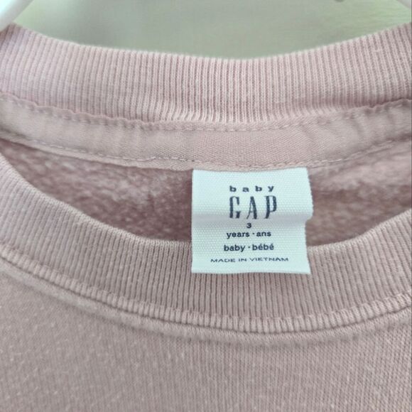 2/$15 GAP Soft Pink Sweatshirt Girls Size 3 - Picture 2 of 3